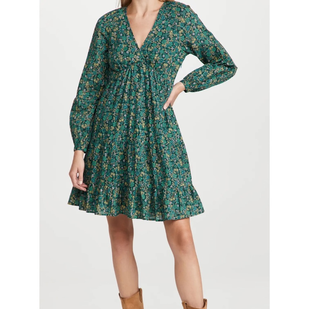 BANJANAN‎ HILARY DRESS in Hedgehog Dark Denim, Sz S